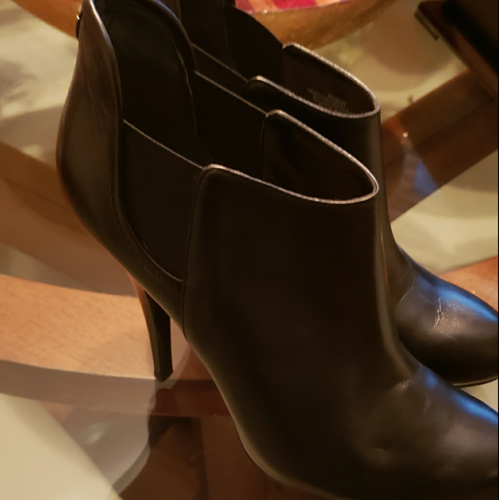 Leather booties